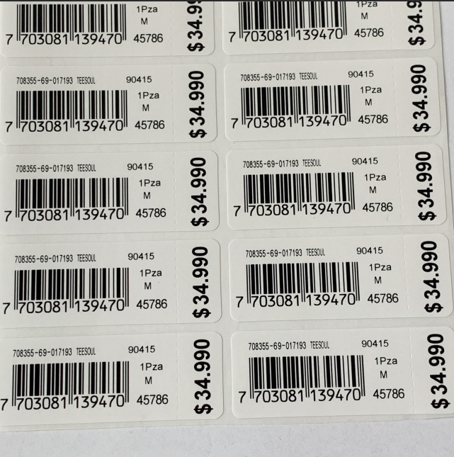 Printer Art Paper Barcode Labels